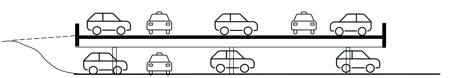 coupe architecturale du parking