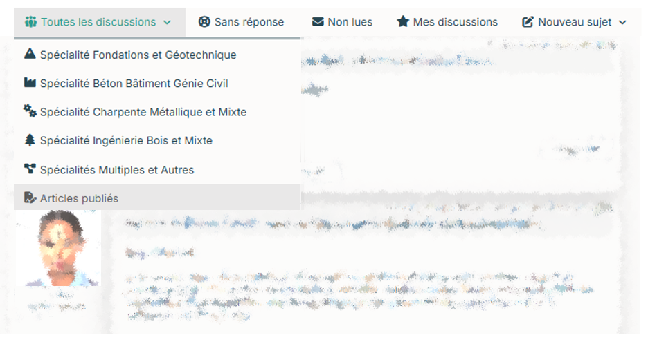 organisation des discussions sur openlab